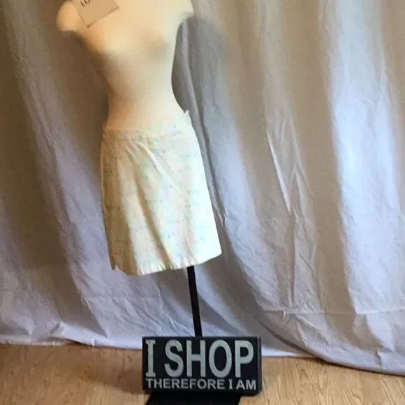 Golf skort in size 6 by EP PRO cream w/ multicolor - Picture 2 of 8